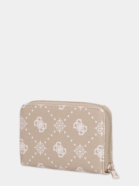 Guess portfel SILIA damski kolor beżowy SWGP98 90140