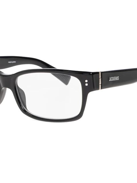 Jacquemus rectangle-frame sunglasses - Black - zdjęcie produktu nr 2