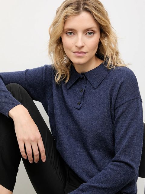 Answear.LAB sweter z kaszmirem kolor granatowy - zdjęcie produktu nr 1