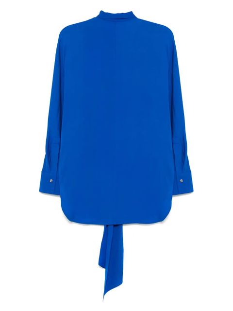 Ferragamo lace-up detailing shirt - Blue - zdjęcie produktu nr 2