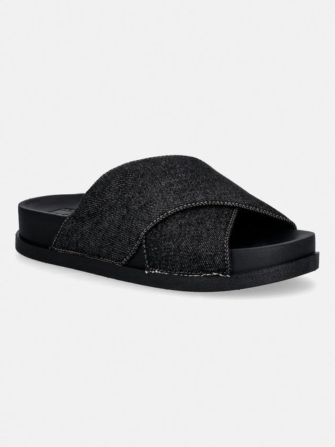 Tommy Jeans klapki TJW COMFORT SLIDES WASHED DENIM - zdjęcie produktu nr 1