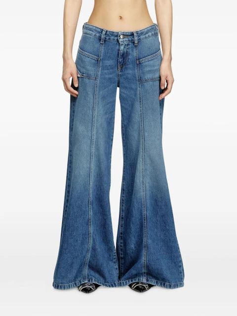 Diesel D-Akii wide-leg denim jeans - Blue