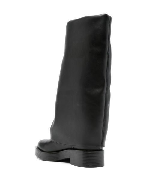 Casadei layered mid-calf boots - Black