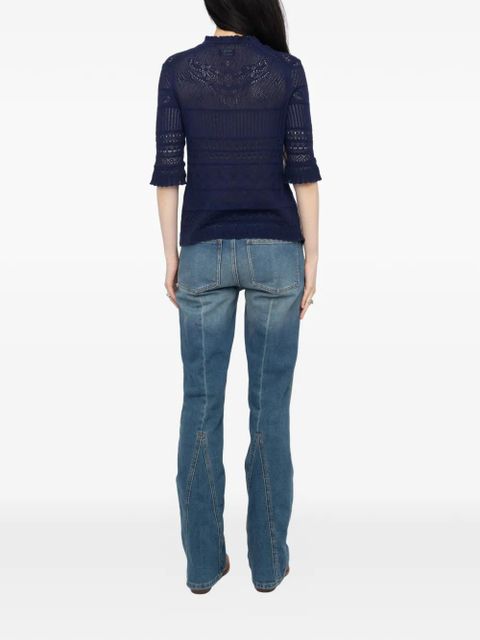 Zadig&Voltaire tassel-details T-shirt - Blue