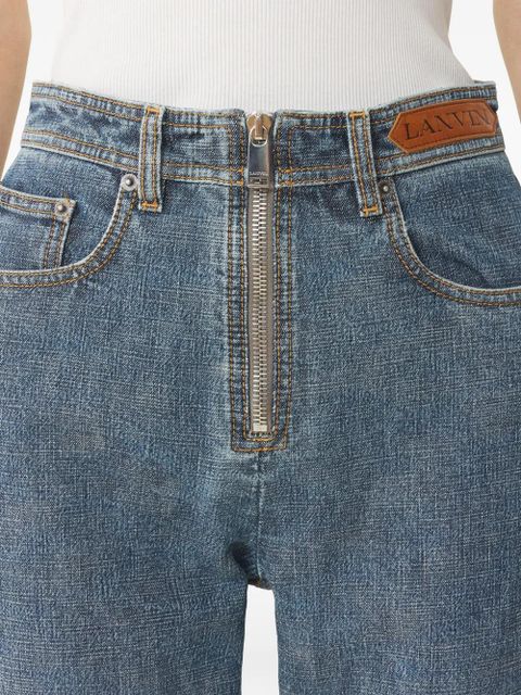 Lanvin five-pockets zip jeans - Blue