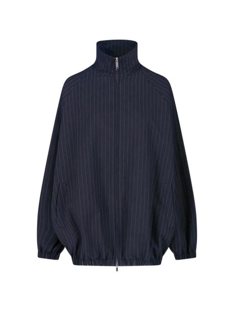 The Frankie Shop Baxter stripe-pattern bomber jacket - Blue - zdjęcie produktu nr 1