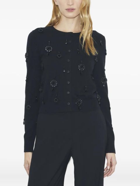 Tory Burch embellished cardigan - Black