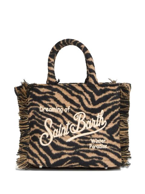 MC2 Saint Barth zebra fringe vanity satchel - Black - zdjęcie produktu nr 2
