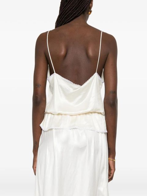 Magda Butrym lace trim camisole - White