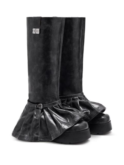 GANNI Kat platform boots - Black
