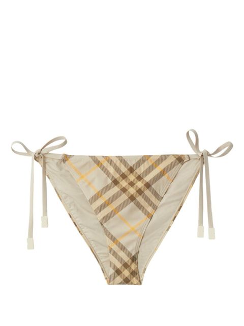 Burberry check-print bikini briefs - Neutrals - zdjęcie produktu nr 1