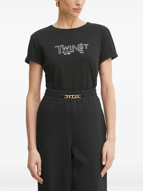TWINSET logo-print T-shirt - Black - zdjęcie produktu nr 1