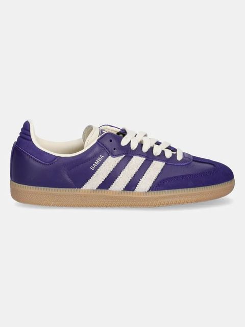 adidas Originals sneakersy skórzane Samba OG damskie kolor fioletowy JI2736 - zdjęcie produktu nr 2
