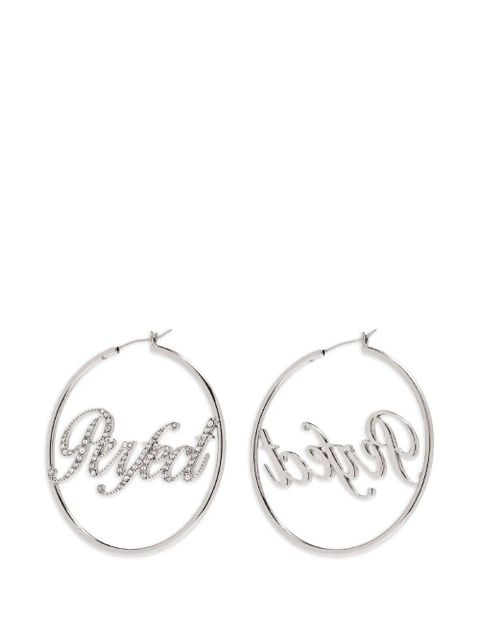Marc Jacobs crystal-embellished hoop earrings - Silver