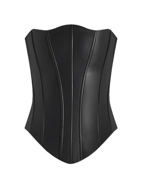 Manière De Voir Scarlett lace-up corset - Black