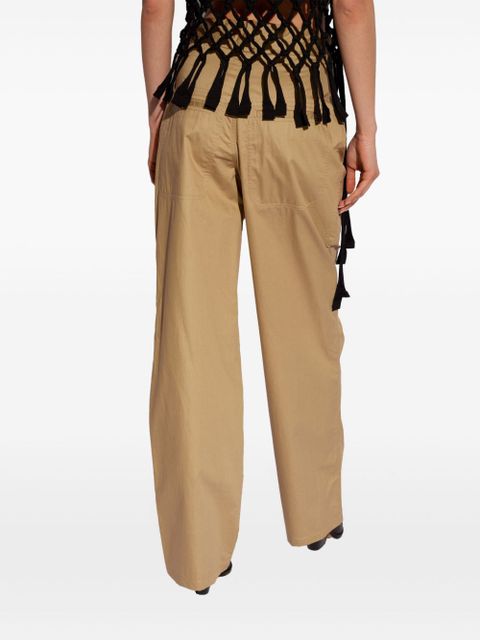 ISABEL MARANT Jolande cotton cargo trousers - Neutrals