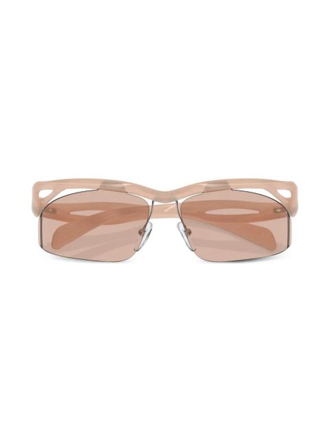 Prada Eyewear Prada PR A25S geometric frame sunglasses - Neutrals