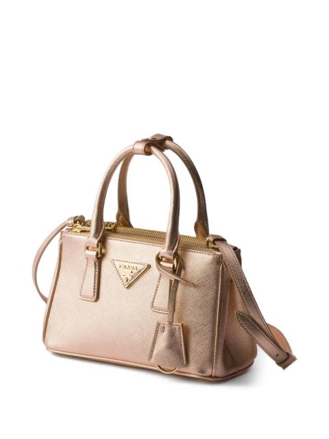 Prada mini Galleria patent leather tote bag - Pink