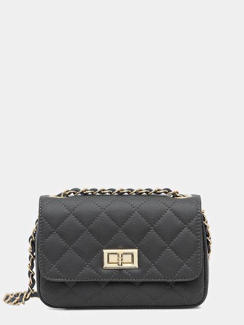 Answear.LAB torebka skórzana kolor szary - zdjęcie produktu nr 1