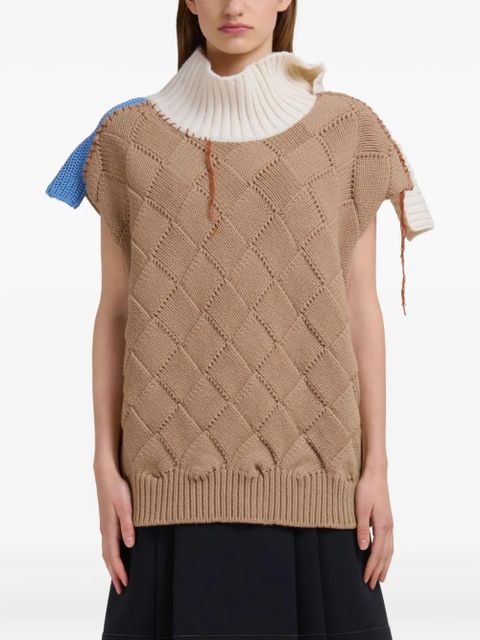 Marni textured short-sleeve T-shirt - MXW36 DUNE - zdjęcie produktu nr 2