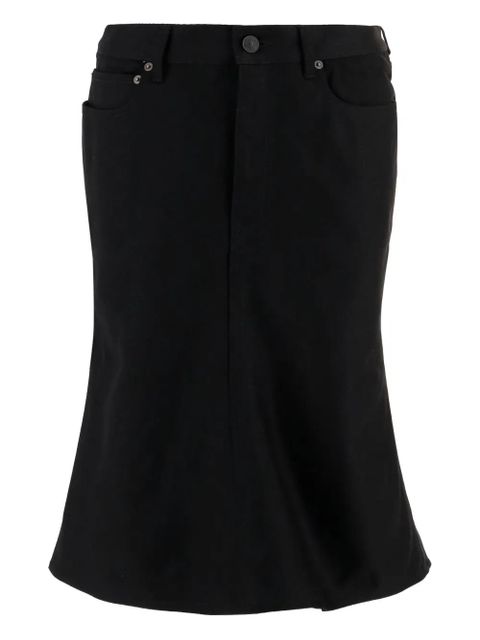 Balenciaga godet denim skirt - Black - zdjęcie produktu nr 1