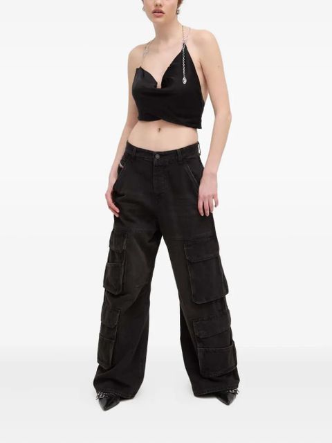 Diesel chain halterneck top - Black