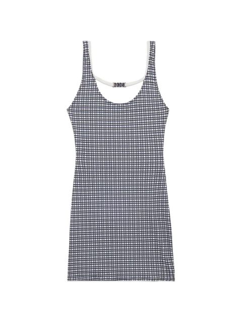 GCDS gingham-pattern mini dress - Grey - zdjęcie produktu nr 1