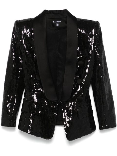 Balmain sequinned blazer - Black - zdjęcie produktu nr 1