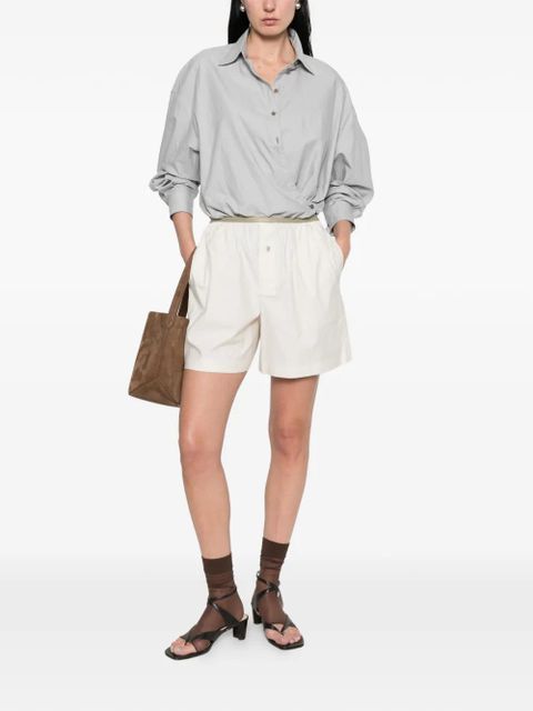 LEMAIRE button-embellishment shorts - Neutrals - zdjęcie produktu nr 2