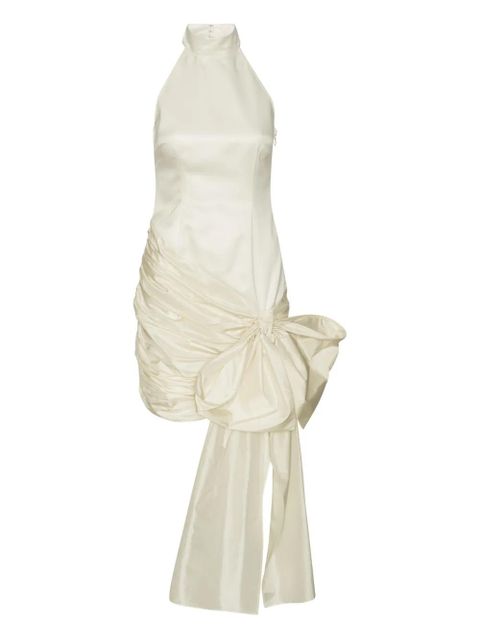 ROTATE BIRGER CHRISTENSEN bow halterneck mini dress - White - zdjęcie produktu nr 1