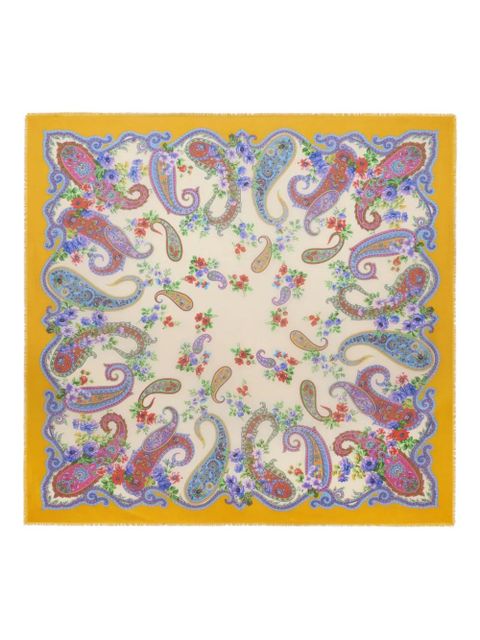 ETRO floral-paisley shawl - Yellow - zdjęcie produktu nr 1