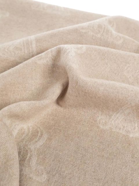Max Mara jacquard cashmere scarf - Neutrals