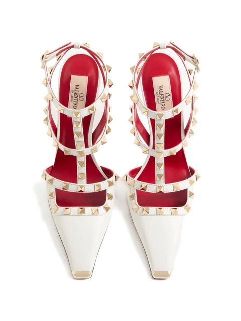 Valentino Garavani Rockstud kidskin pumps 100mm - White