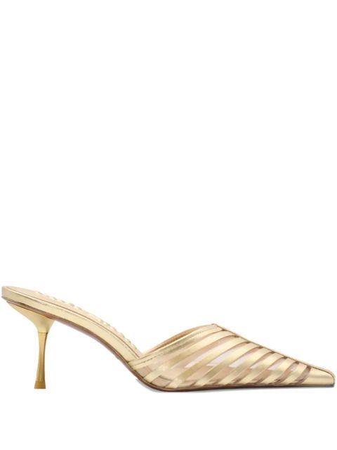 Cult Gaia 70mm Viera pointed-toe mules - Yellow - zdjęcie produktu nr 1