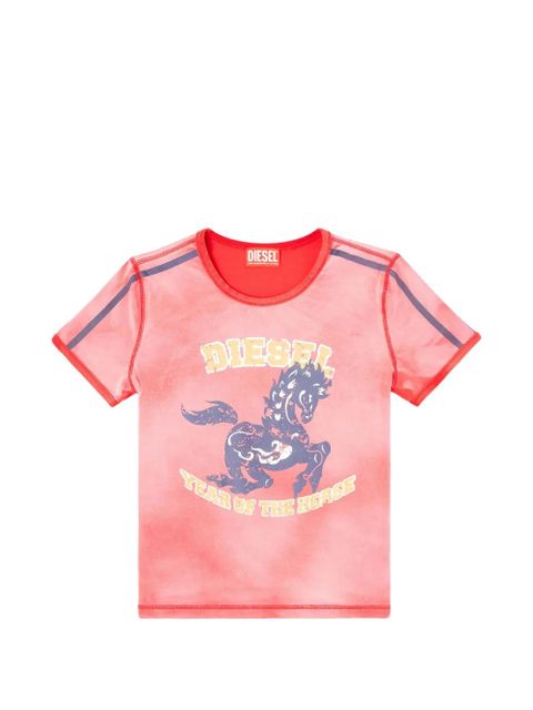Diesel horse graphic T-shirt - Pink - zdjęcie produktu nr 1