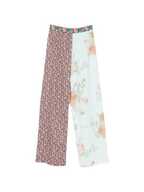 Moschino floral-print palazzo pants - Pink - zdjęcie produktu nr 2