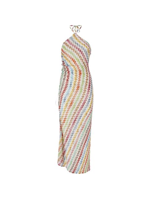 Missoni zigzag halterneck beach dress - White - zdjęcie produktu nr 1