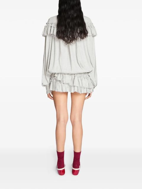 DRIES VAN NOTEN ruffled shorts - Grey