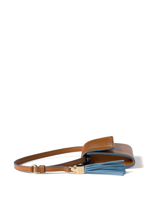 Miu Miu leather tassel wallet - Brown