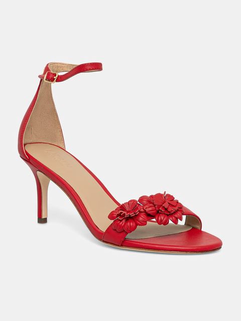 Lauren Ralph Lauren sandały na wysokim obcasie skórzane Allie M Flwr - zdjęcie produktu nr 2