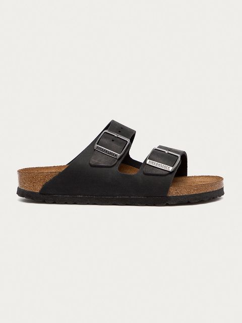Birkenstock klapki nubukowe Arizona kolor czarny 552113 - zdjęcie produktu nr 1