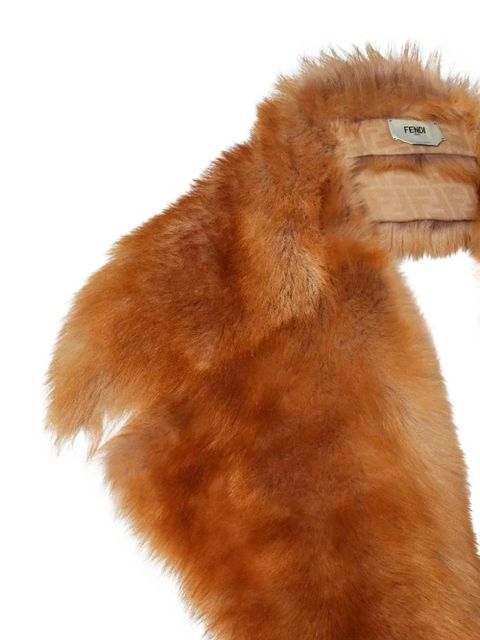 FENDI fur scarf - Brown