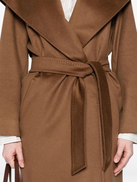 Max Mara hooded virgin-wool coat - Brown
