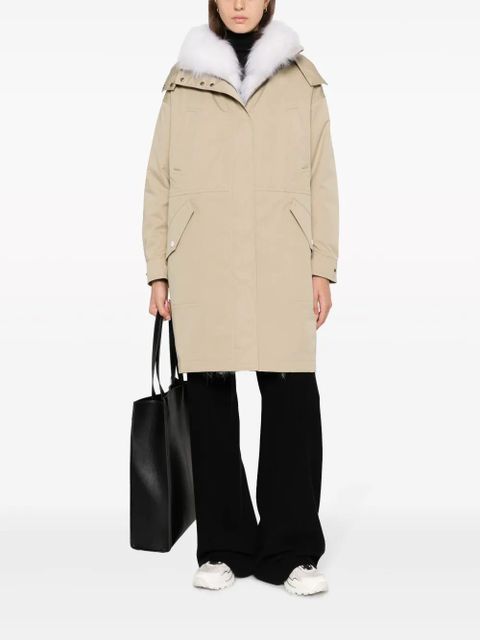 Yves Salomon hooded midi parka - Neutrals - zdjęcie produktu nr 2