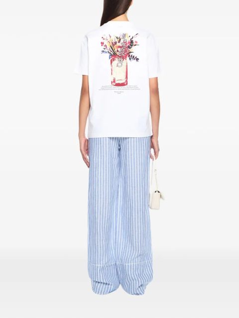 Off-White striped long trousers - Blue