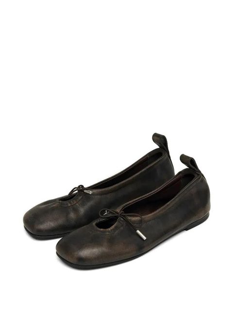 ALOHAS Rosalind tie detail ballet flats - Brown - zdjęcie produktu nr 2