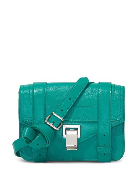 Proenza Schouler PS1 Mini leather satchel bag - Blue