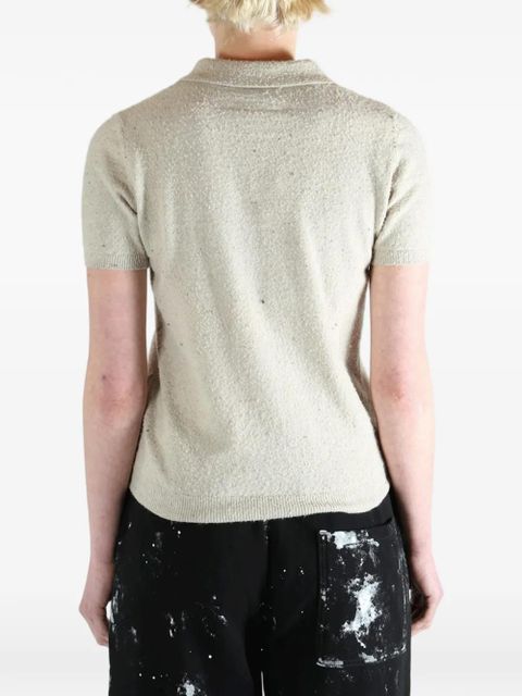 MM6 Maison Margiela short-sleeve polo shirt - Neutrals