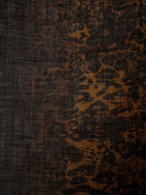 Zadig&Voltaire leopard-print scarf - Black - zdjęcie produktu nr 2