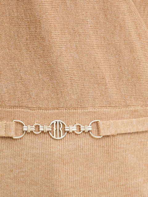 Fracomina sweter z wełną damski kolor beżowy lekki FR25WT7023K459Q7